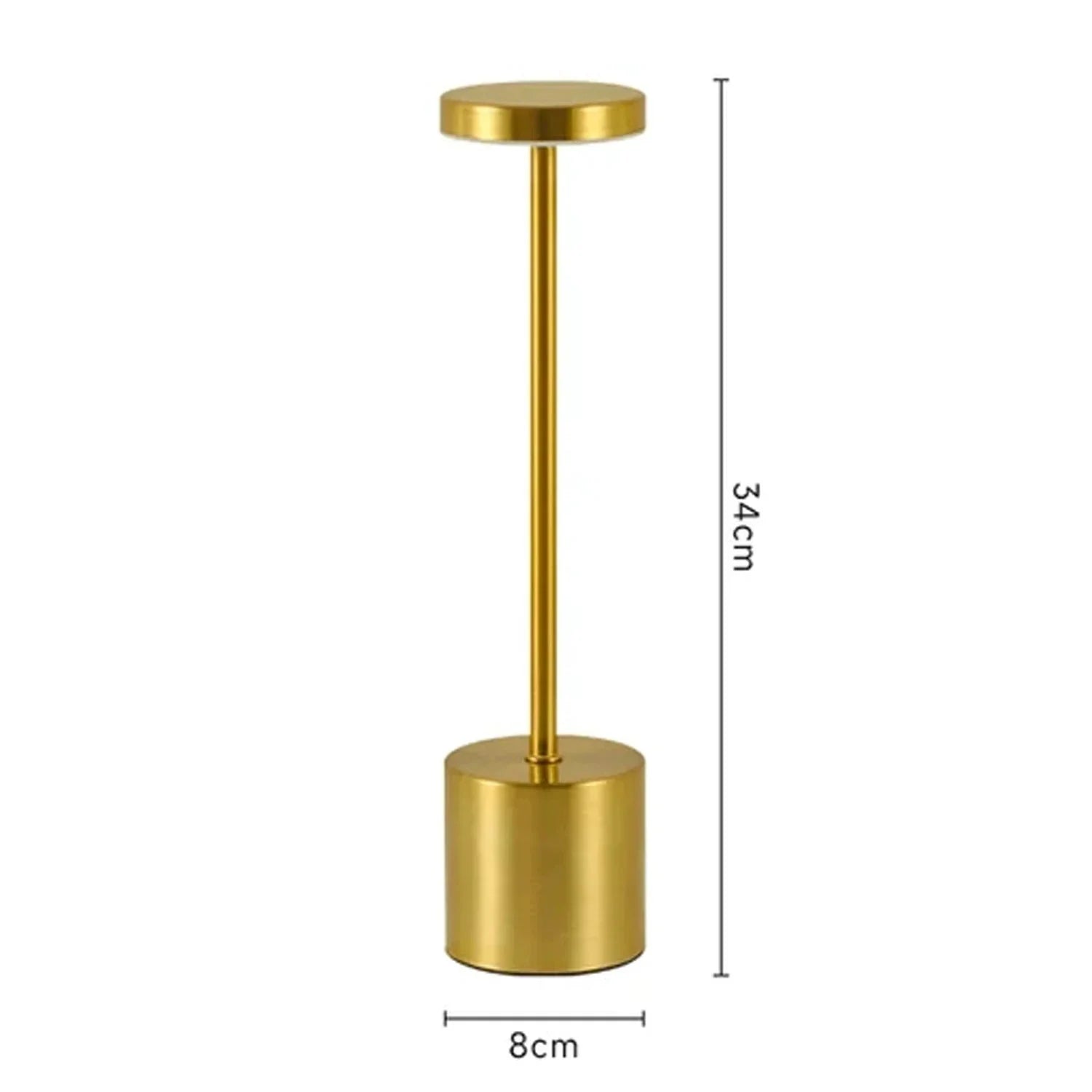 Atelier™ Rechargeable Metal Table Lamp | 3-Colour Touch Light for Bar & Outdoor VelunaLumin