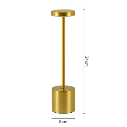 Atelier™ Rechargeable Metal Table Lamp | 3-Colour Touch Light for Bar & Outdoor VelunaLumin