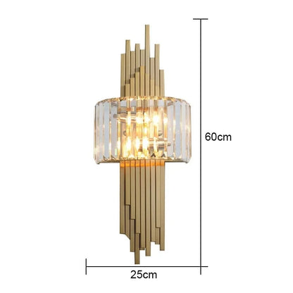 Aura Crystal Prism Sconce | Nordic Luxury Wall Light for Living Room & Hallway VelunaLumin