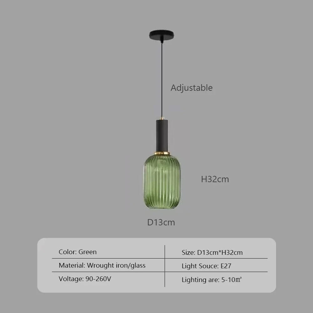Wabi™ Minimalist Glass Pendant | Japanese Style Hanging Light for Kitchen & Bedside VelunaLumin