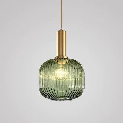 Wabi minimalist Japanese style glass pendant for kitchen.