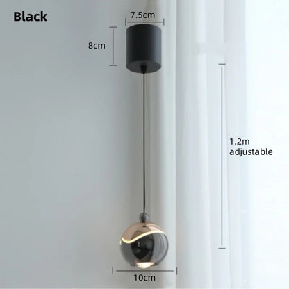 AuraSpire Architectural Pendant Light in a sleek Matte Black finish, featuring a minimalist aluminum body and optical spotlight lens. VelunaLumin