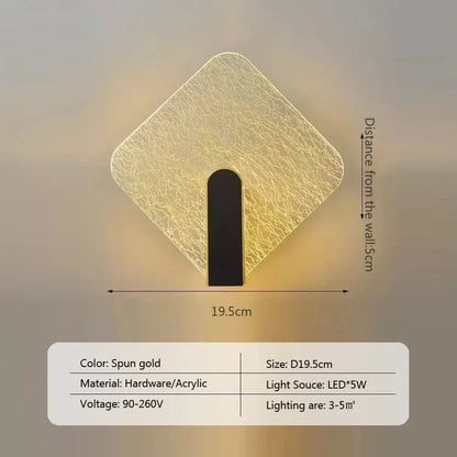 Linearis modern Nordic LED wall sconce for bedroom.