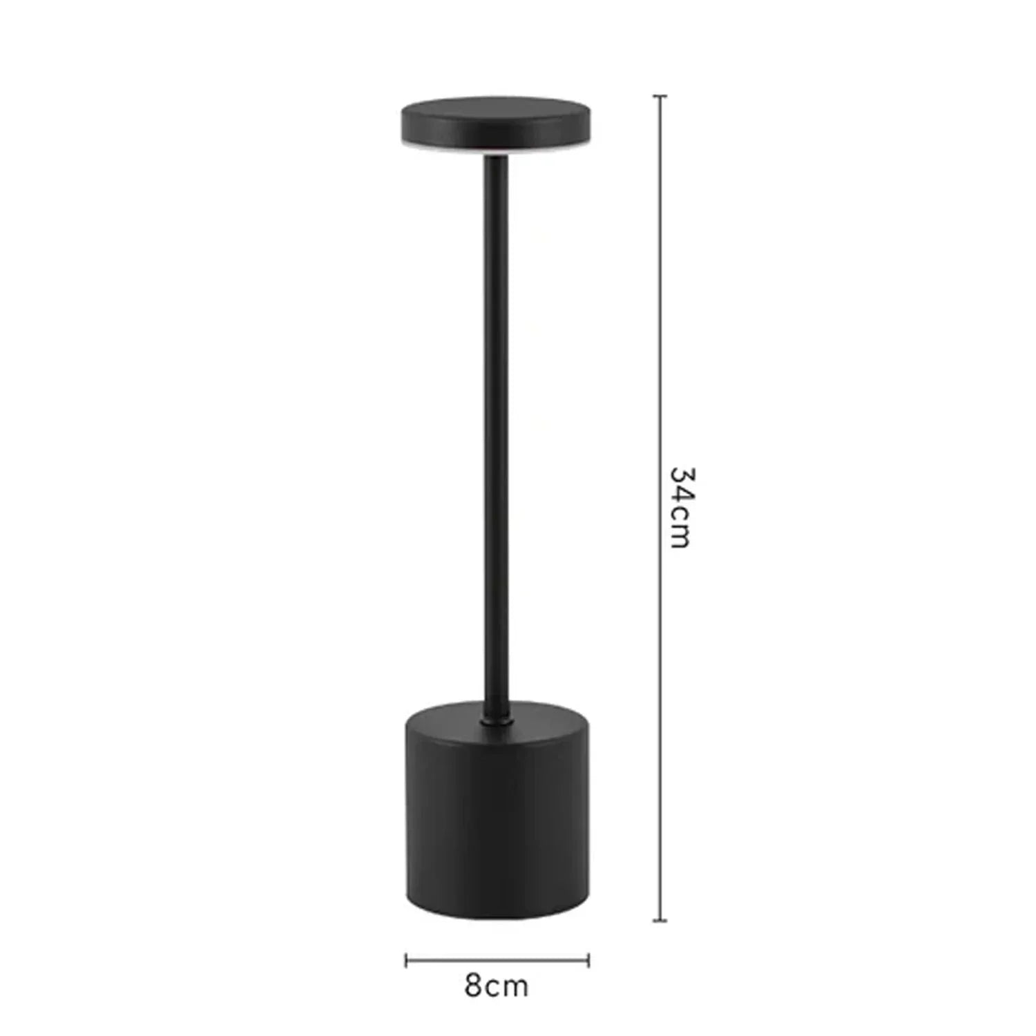 Atelier™ Rechargeable Metal Table Lamp | 3-Colour Touch Light for Bar & Outdoor VelunaLumin