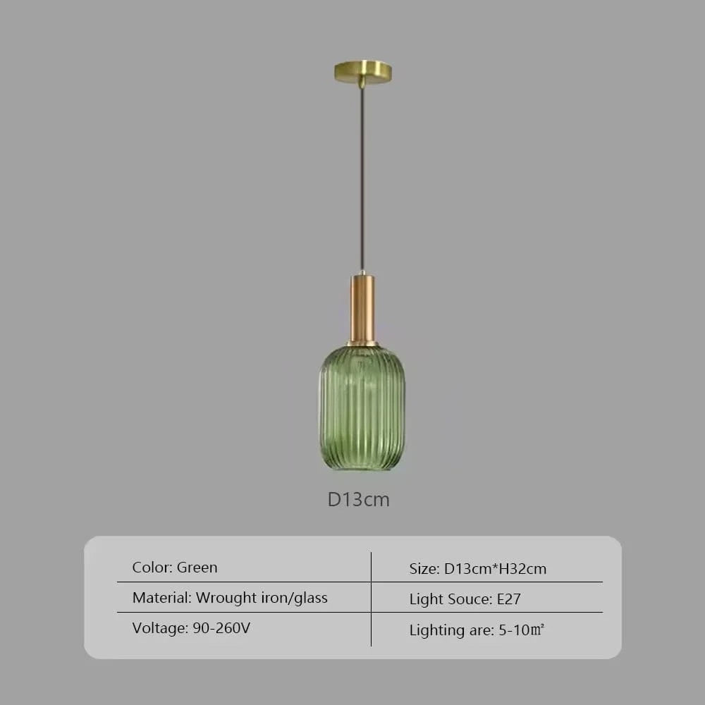 Wabi™ Minimalist Glass Pendant | Japanese Style Hanging Light for Kitchen & Bedside VelunaLumin