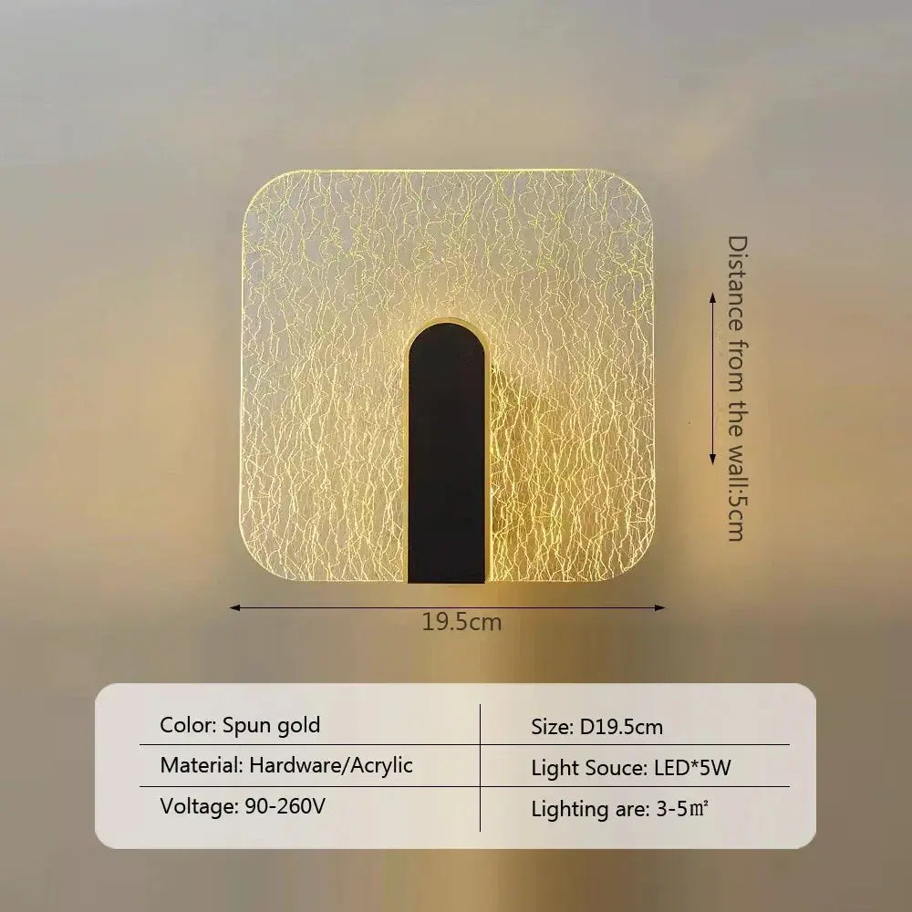 Linearis modern Nordic LED wall sconce for bedroom.