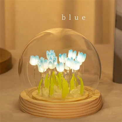 Bloom™ Handmade DIY Tulip Night Light | Eternal Flower Bedside Lamp Gift VelunaLumin