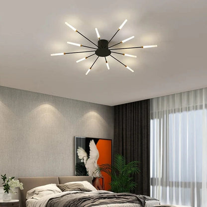Flabella™ Creative Fan-Shaped LED Ceiling Light | Modern Fixture for Bedroom & Kid's Room VelunaLumin