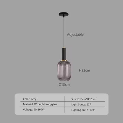 Wabi™ Minimalist Glass Pendant | Japanese Style Hanging Light for Kitchen & Bedside VelunaLumin