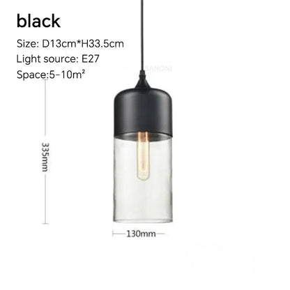 LuminaGrace Sleek Black & Smoke Glass Sphere Pendant Light dimensions: Height 23cm, Diameter 20.2cm, adjustable 150cm cord, E27 lamp holder.