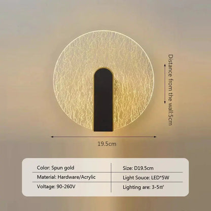 Linearis modern Nordic LED wall sconce for bedroom.