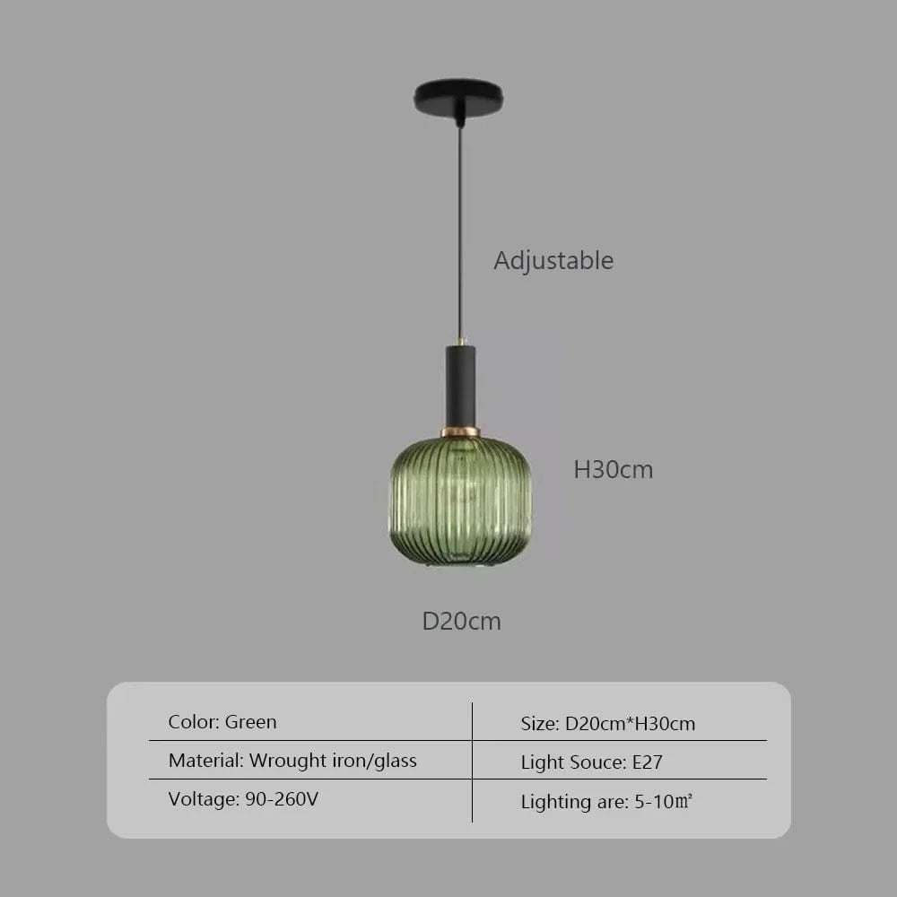 Wabi™ Minimalist Glass Pendant | Japanese Style Hanging Light for Kitchen & Bedside VelunaLumin