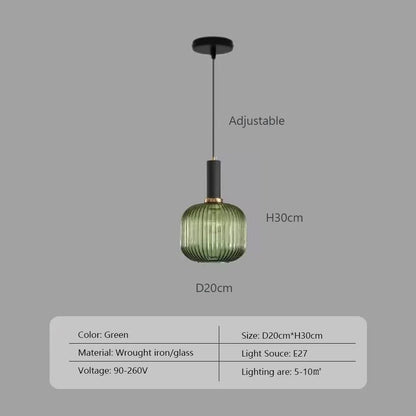 Wabi™ Minimalist Glass Pendant | Japanese Style Hanging Light for Kitchen & Bedside VelunaLumin