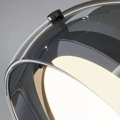 Aetheria modern plated glass pendant light for dining rooms.