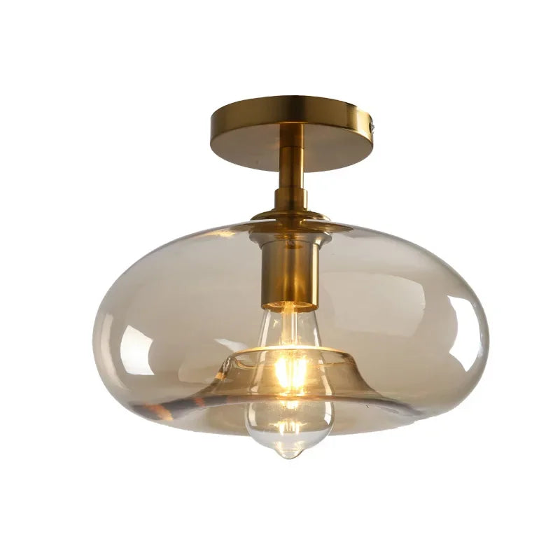 Pebble™ Minimalist LED Ceiling Light | Modern Glass Lamp for Hallway & Balcony VelunaLumin