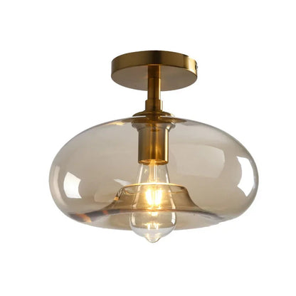 Pebble™ Minimalist LED Ceiling Light | Modern Glass Lamp for Hallway & Balcony VelunaLumin