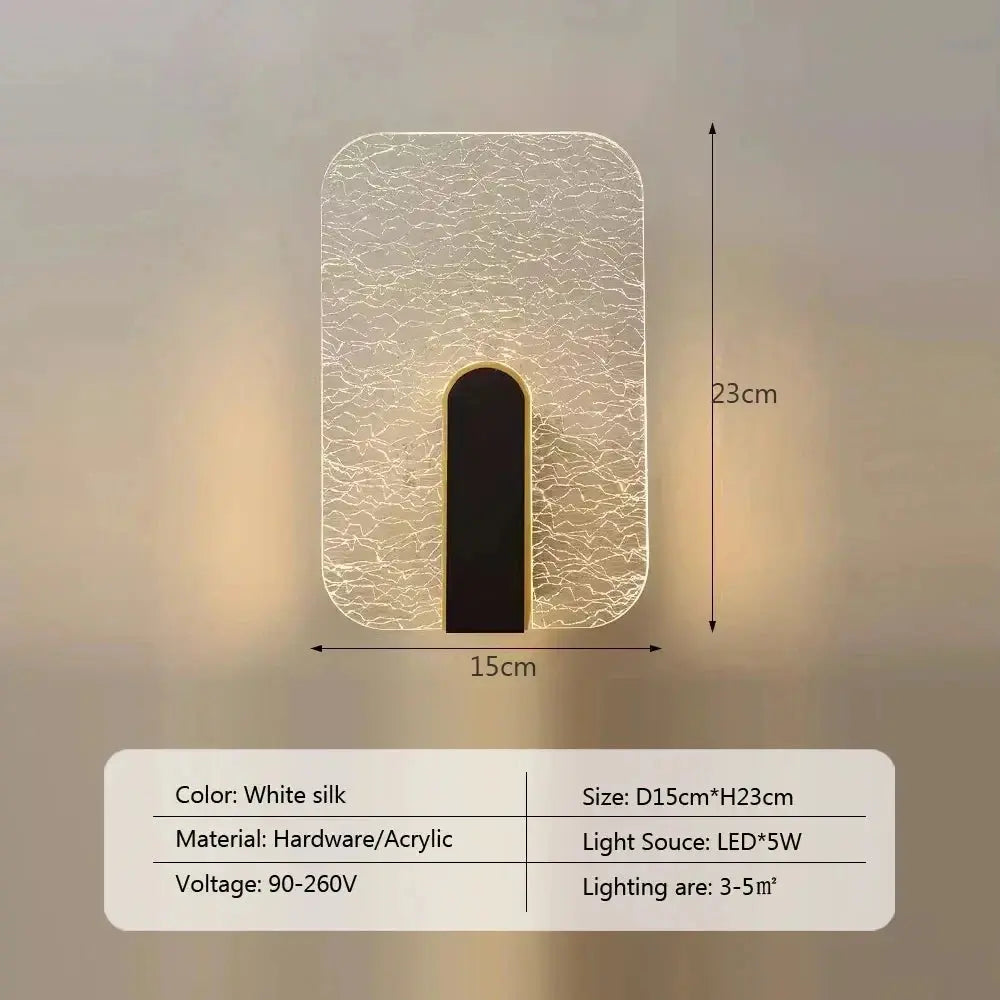 Linearis modern Nordic LED wall sconce for bedroom.