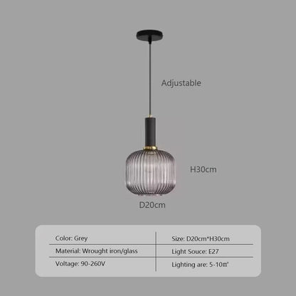 Wabi™ Minimalist Glass Pendant | Japanese Style Hanging Light for Kitchen & Bedside VelunaLumin
