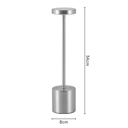 Atelier™ Rechargeable Metal Table Lamp | 3-Colour Touch Light for Bar & Outdoor VelunaLumin