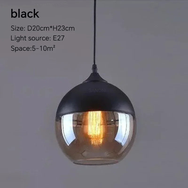 LuminaGrace Rich Amber & Clear Glass Slim Cylinder Pendant Light dimensions: Height 31.5cm, Diameter 12.7cm, adjustable 150cm cord, E27 lamp holder.