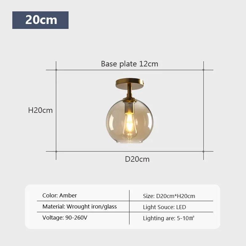 Pebble™ Minimalist LED Ceiling Light | Modern Glass Lamp for Hallway & Balcony VelunaLumin