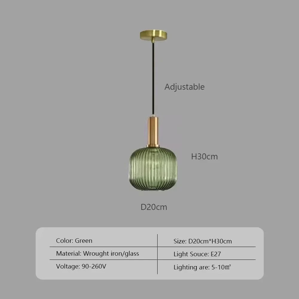Wabi™ Minimalist Glass Pendant | Japanese Style Hanging Light for Kitchen & Bedside VelunaLumin