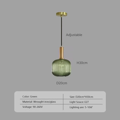 Wabi™ Minimalist Glass Pendant | Japanese Style Hanging Light for Kitchen & Bedside VelunaLumin
