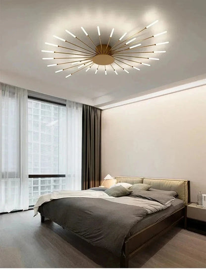 Flabella™ Creative Fan-Shaped LED Ceiling Light | Modern Fixture for Bedroom & Kid's Room VelunaLumin