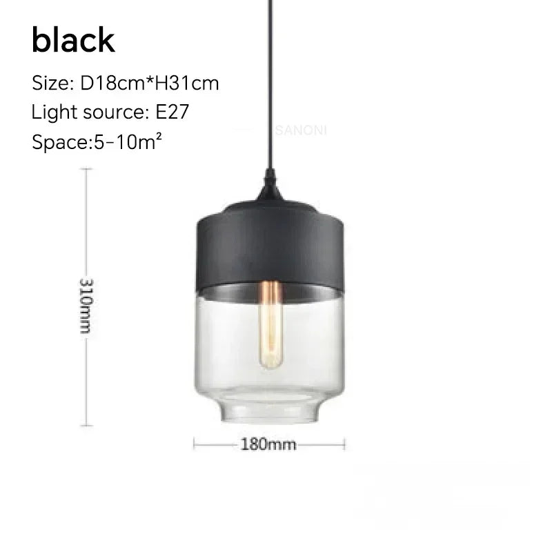 LuminaGrace Sleek Black & Smoke Glass Sphere Pendant Light dimensions: Height 23cm, Diameter 20.2cm, adjustable 150cm cord, E27 lamp holder.