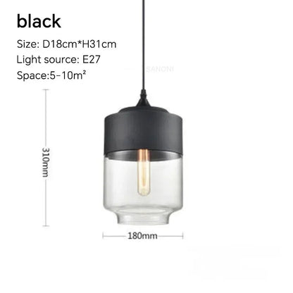 LuminaGrace Sleek Black & Smoke Glass Sphere Pendant Light dimensions: Height 23cm, Diameter 20.2cm, adjustable 150cm cord, E27 lamp holder.
