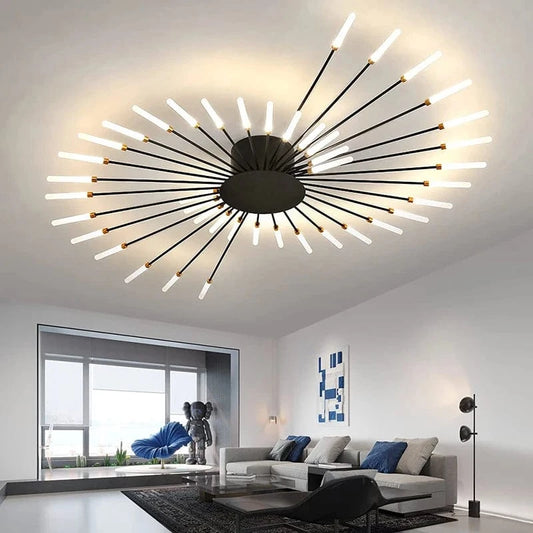 Flabella™ Creative Fan-Shaped LED Ceiling Light | Modern Fixture for Bedroom & Kid's Room VelunaLumin