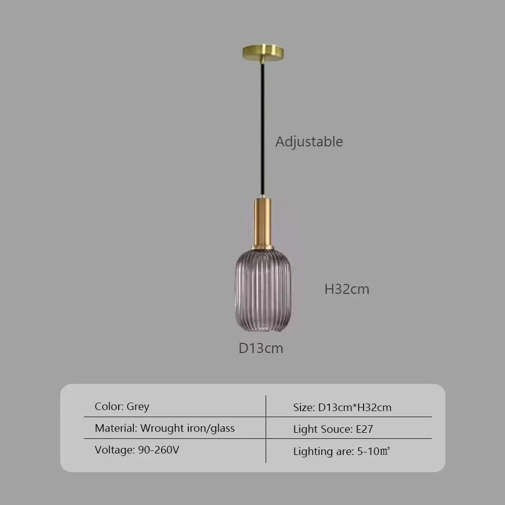 Wabi™ Minimalist Glass Pendant | Japanese Style Hanging Light for Kitchen & Bedside VelunaLumin