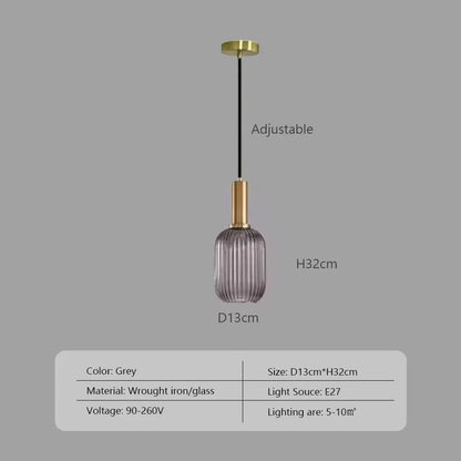 Wabi™ Minimalist Glass Pendant | Japanese Style Hanging Light for Kitchen & Bedside VelunaLumin