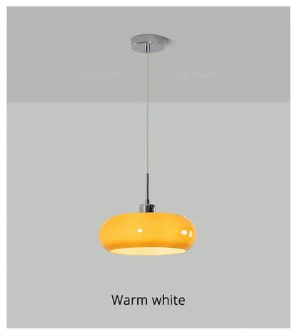 Plissé™ French Style Glass Pendant | Retro Hanging Lamp for Living Room & Restaurant VelunaLumin