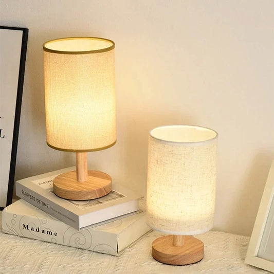 Haiku™ Fabric Table Lamp | Dimmable Asian Zen Bedside Light VelunaLumin