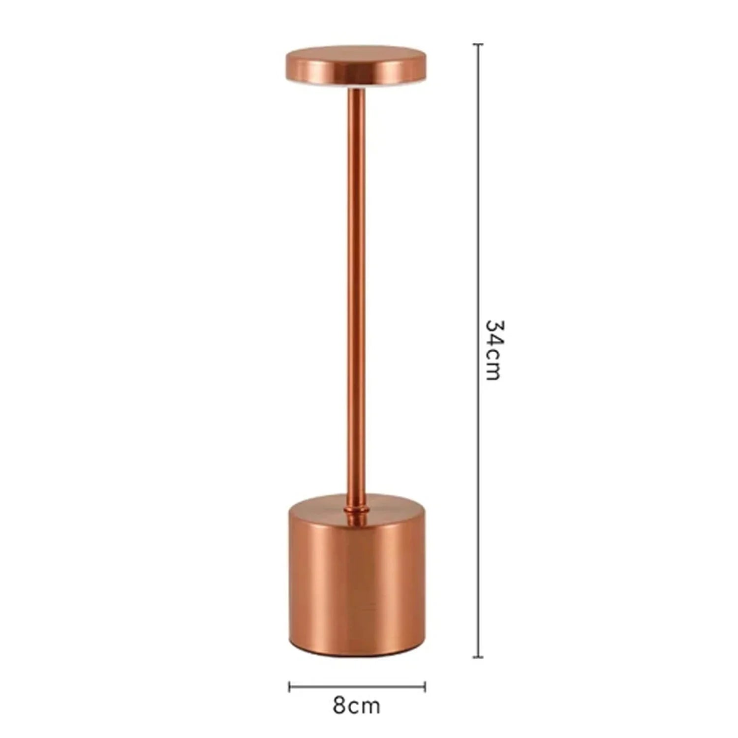 Atelier™ Rechargeable Metal Table Lamp | 3-Colour Touch Light for Bar & Outdoor VelunaLumin