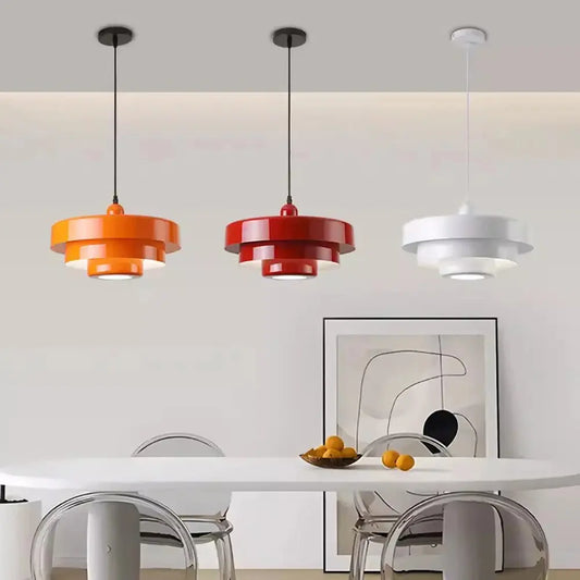 Fluxia organic-shaped amber glass pendant light.