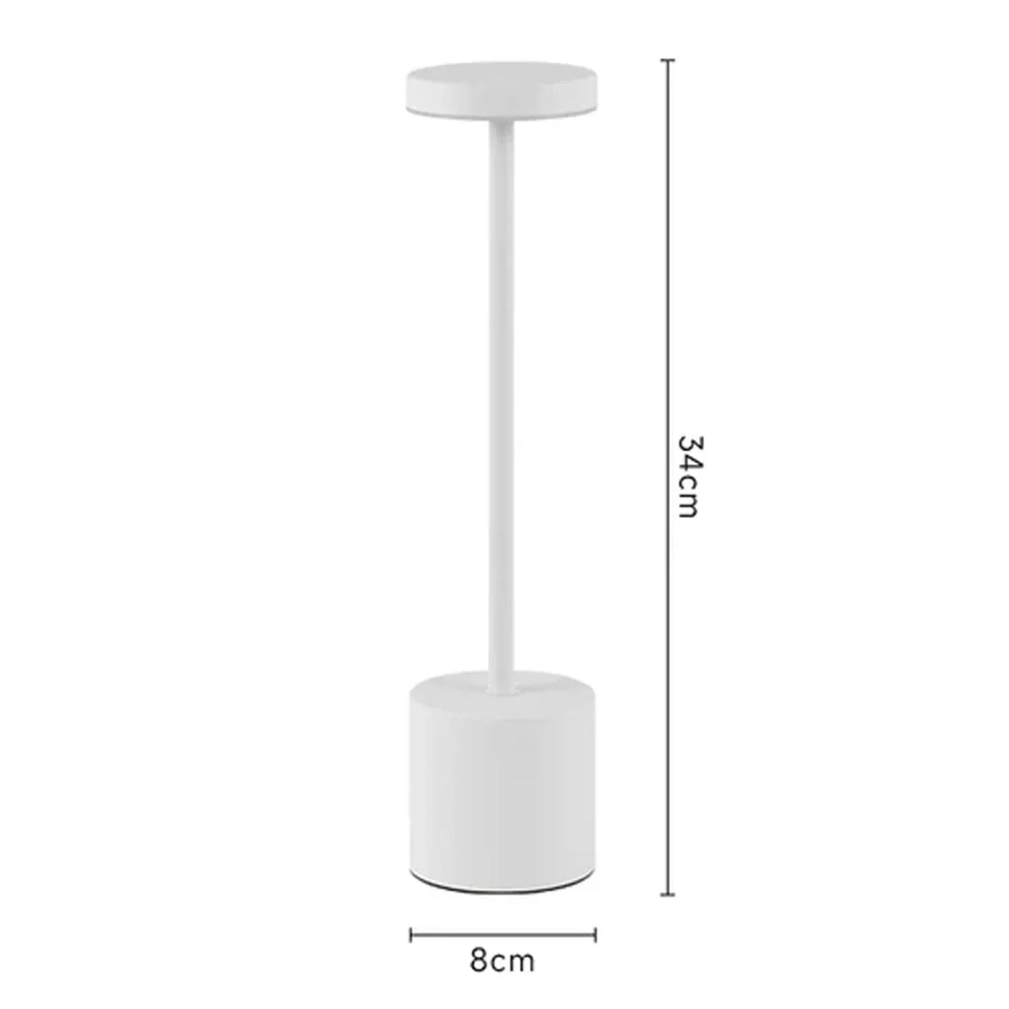 Atelier™ Rechargeable Metal Table Lamp | 3-Colour Touch Light for Bar & Outdoor VelunaLumin