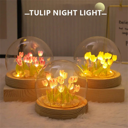 Bloom™ Handmade DIY Tulip Night Light | Eternal Flower Bedside Lamp Gift VelunaLumin