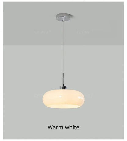 Plissé™ French Style Glass Pendant | Retro Hanging Lamp for Living Room & Restaurant VelunaLumin