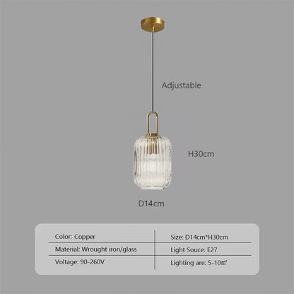 Wabi™ Minimalist Glass Pendant | Japanese Style Hanging Light for Kitchen & Bedside VelunaLumin