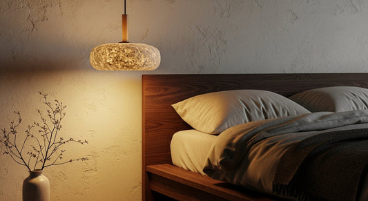 Petra™ Wabi-Sabi Travertine Pendant | Natural Stone Bedside & Bar Light VelunaLumin