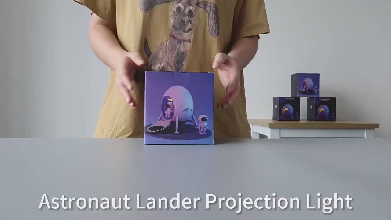 Stargazer astronaut galaxy and nebula projector night light.